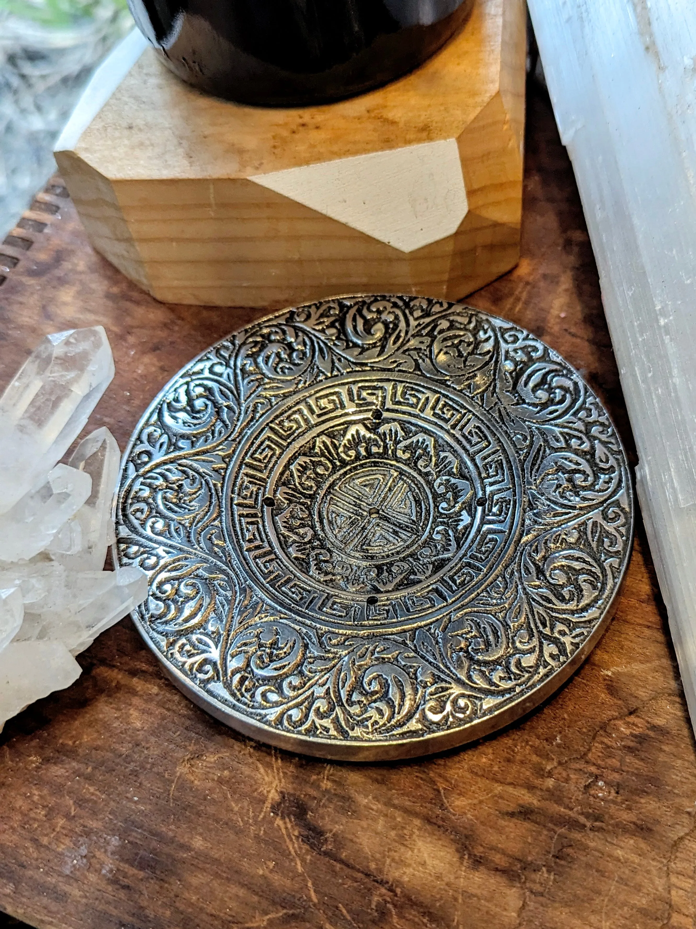 Silver Incense Stick & Cone Holder