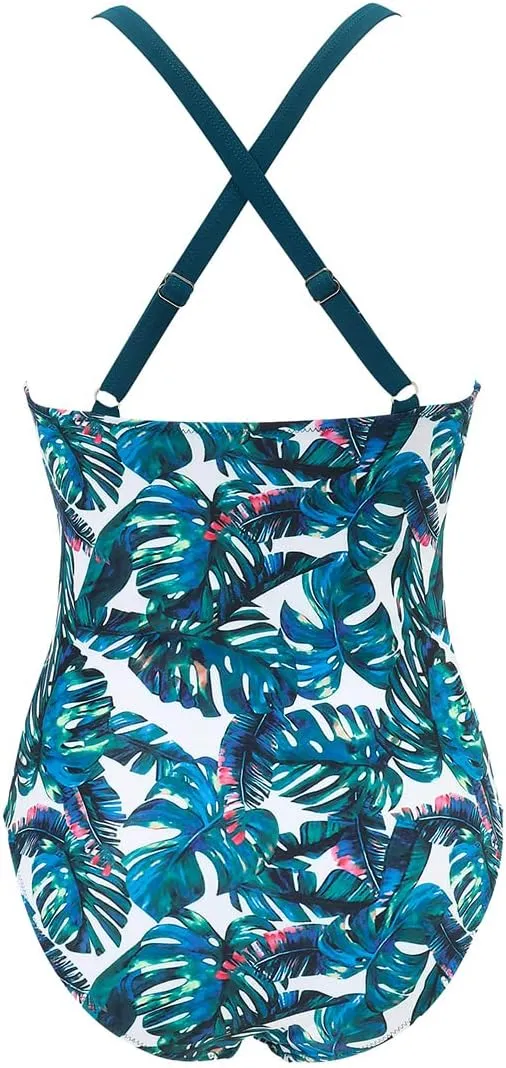 SUUKSESS Women Wrap Cut Out One Piece Swimsuit High Waisted Monokini Bathing Suit