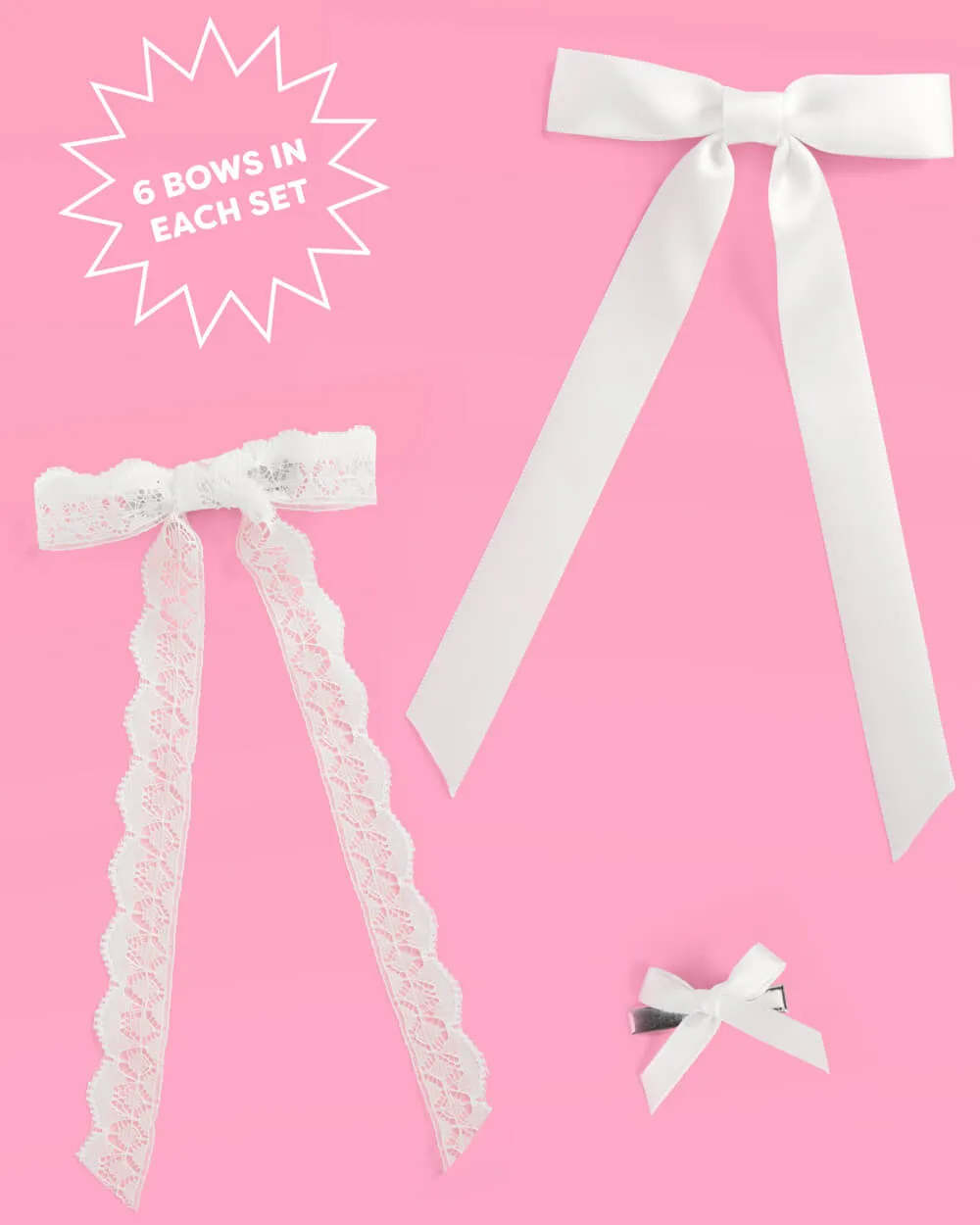 Tying the Knot Bow Set - set of 8 hair bows