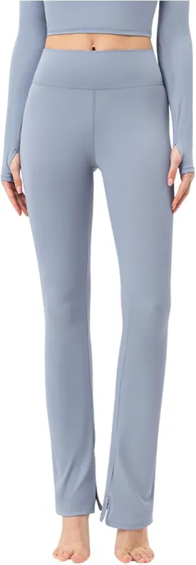 Women's Yoga Leggings High Waist Tummy Control Stright Leg Pants Soft Stretch Gym Workout Work Pants