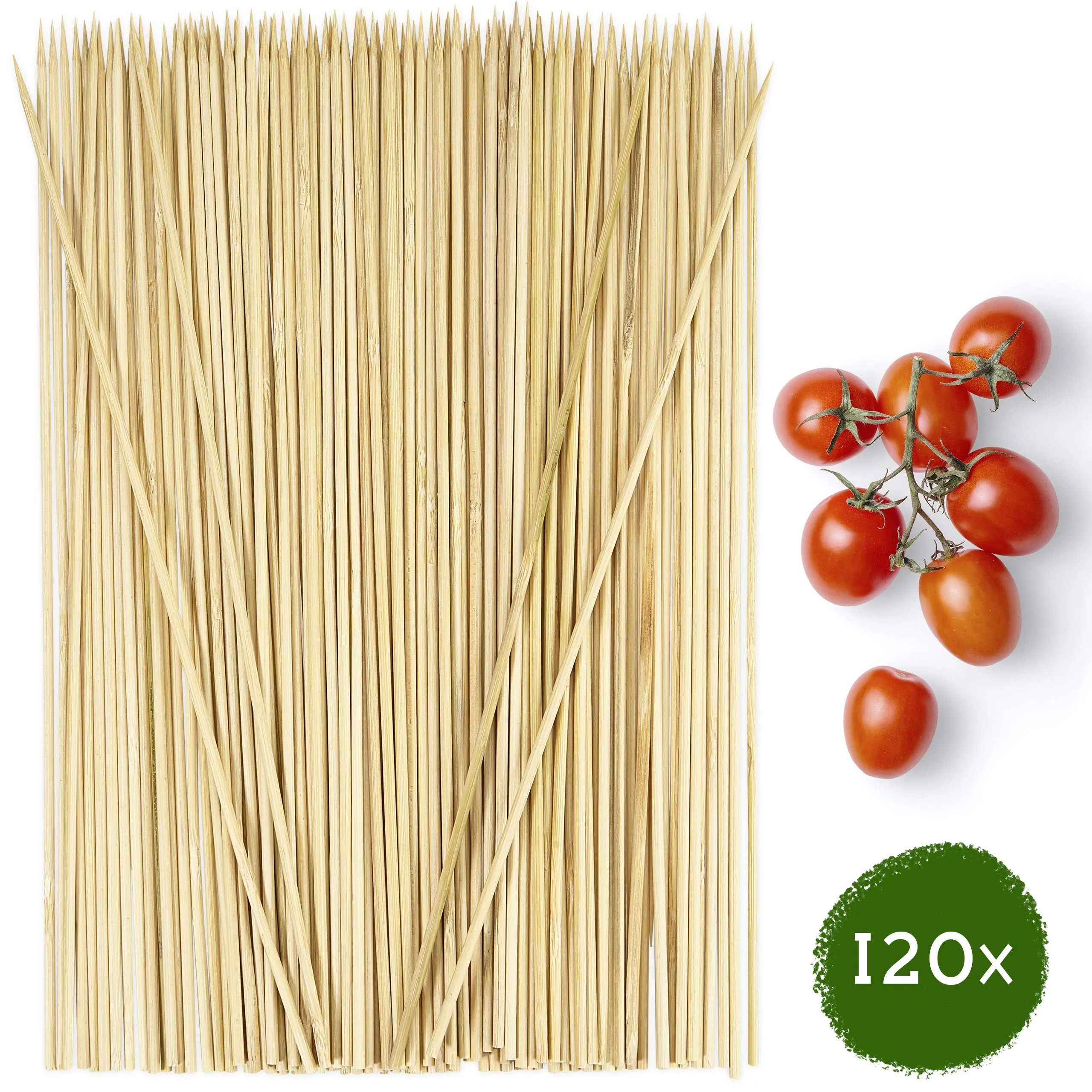 Wooden Bbq Skewers: 120 X Bamboo Barbecue Skewers And Kebab Skewers Wood