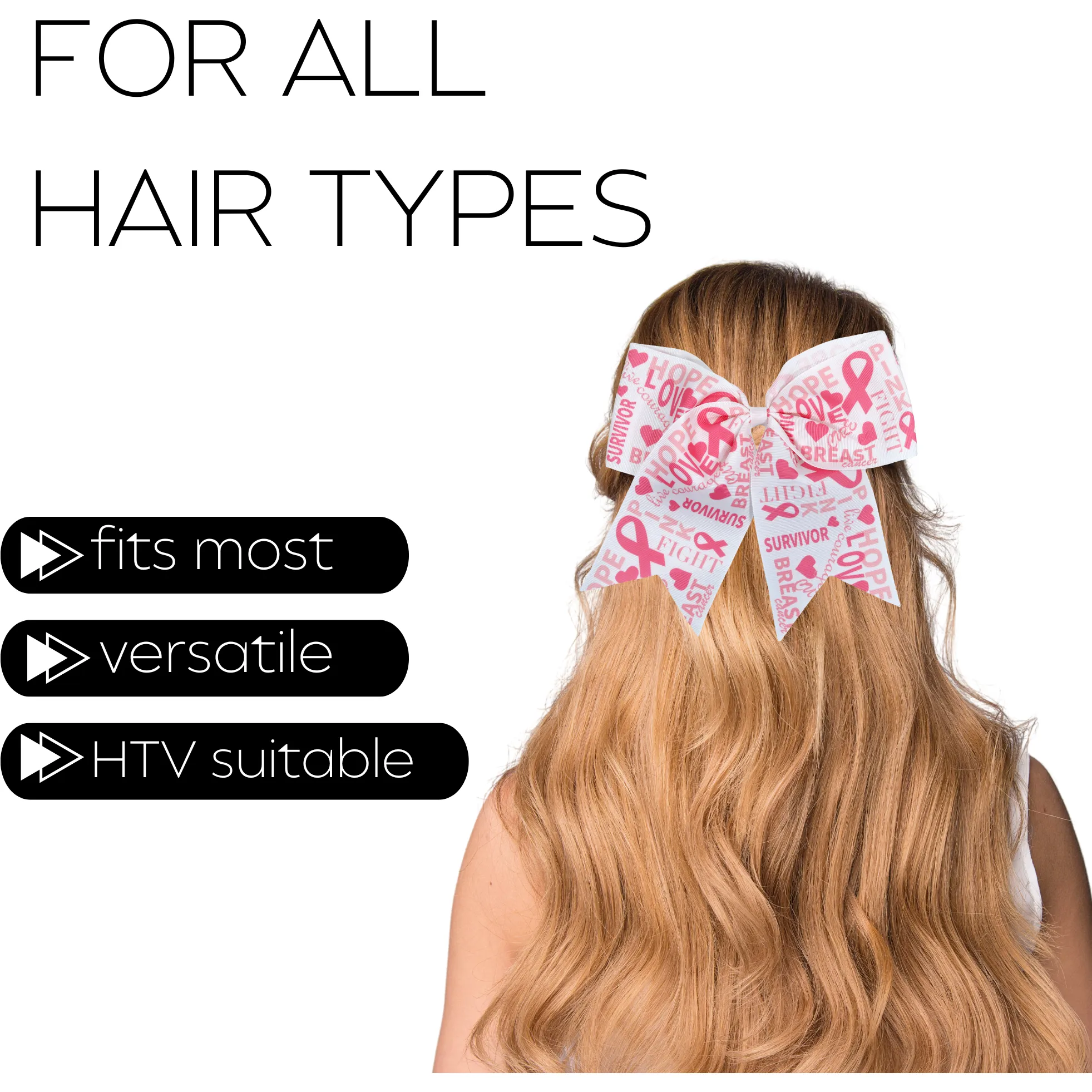 Words Breast Cancer Awareness Bow