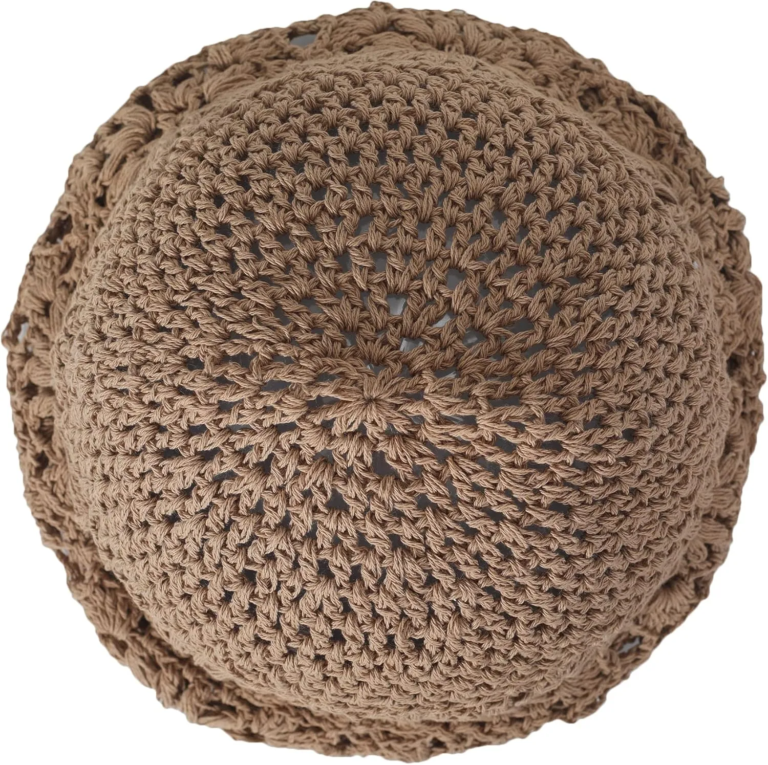 ZLYC Women Cotton Crochet Slouchy Beanie Hat Handmade Knit Summer Skull Cap