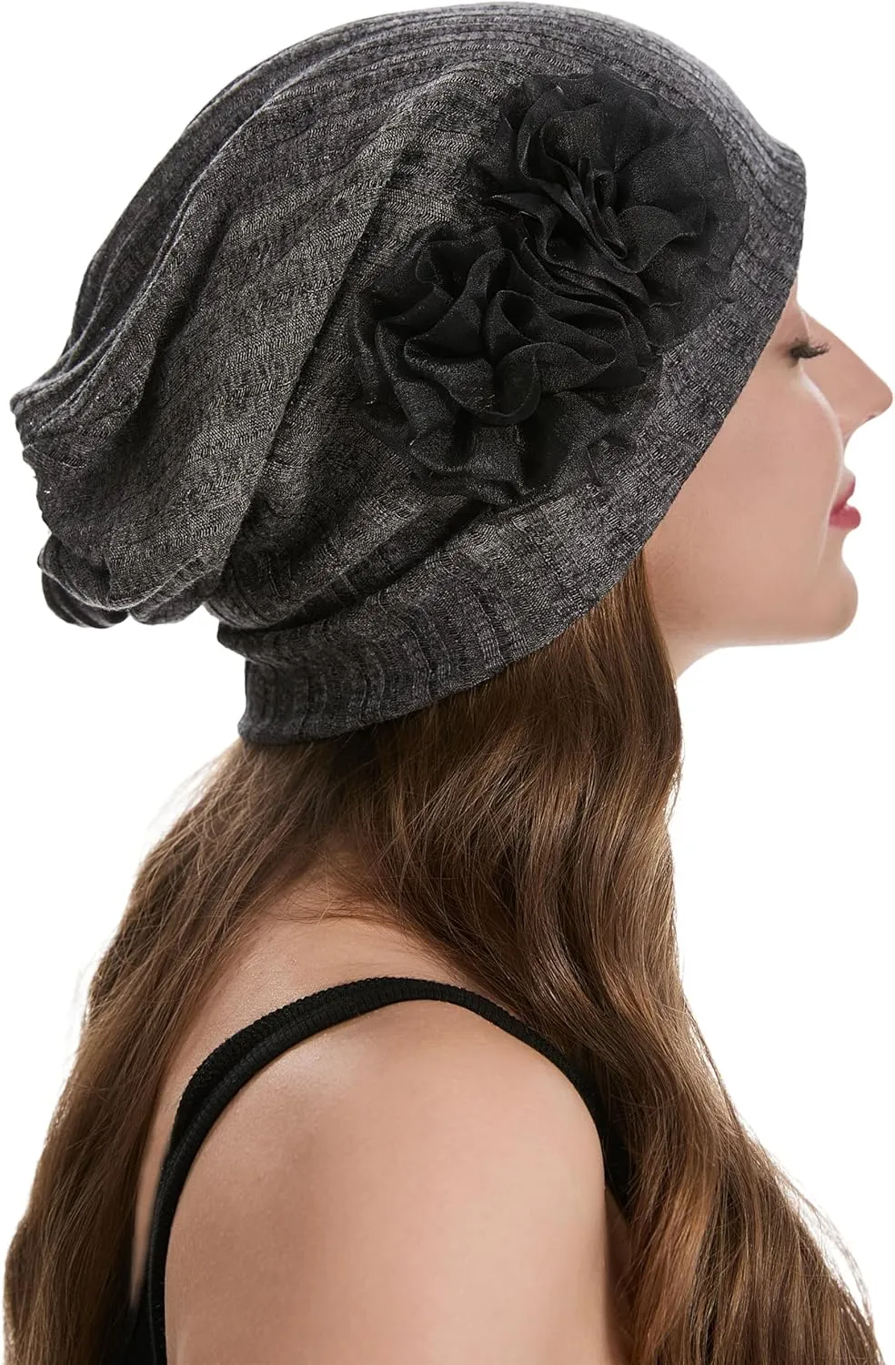 ZLYC Women Lightweight Slouchy Beanie Hat Thin Knit Skull Cap Summer Chemo Headwear