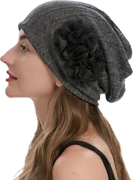 ZLYC Women Lightweight Slouchy Beanie Hat Thin Knit Skull Cap Summer Chemo Headwear